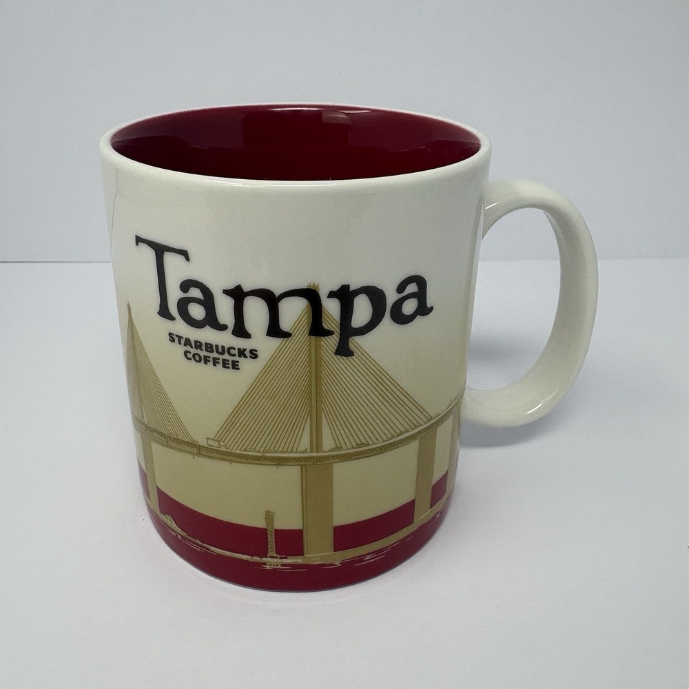 Starbucks Tampa Florida Collector Series 16 oz Coffee Mug 2009 City Cup
